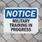 Signmission Military Training In Progress, 24 in W x Rectangle, Plastic OS-2PACK-NS-P-1824-L-14218 - alternate 5